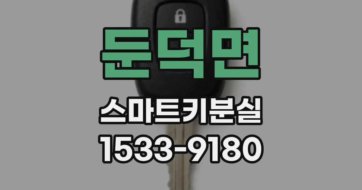 둔덕면 스마트키분실