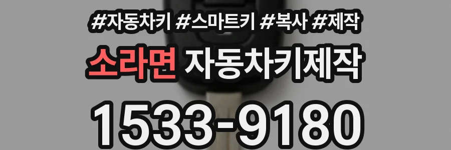 소라면 자동차키제작