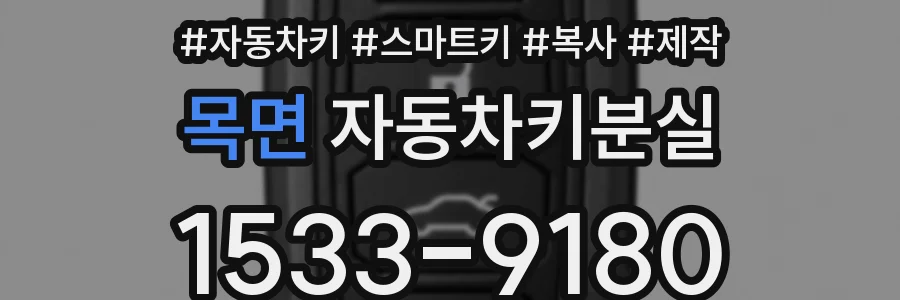목면 자동차키분실