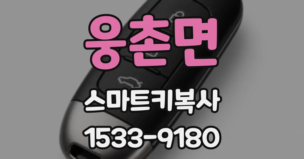 웅촌면 스마트키복사
