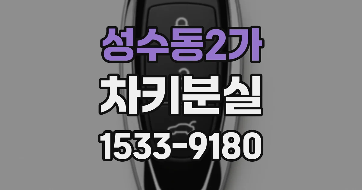 성수동2가 차키분실