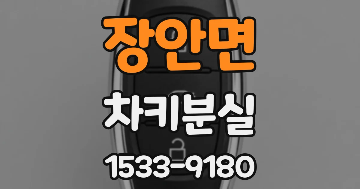장안면 차키분실