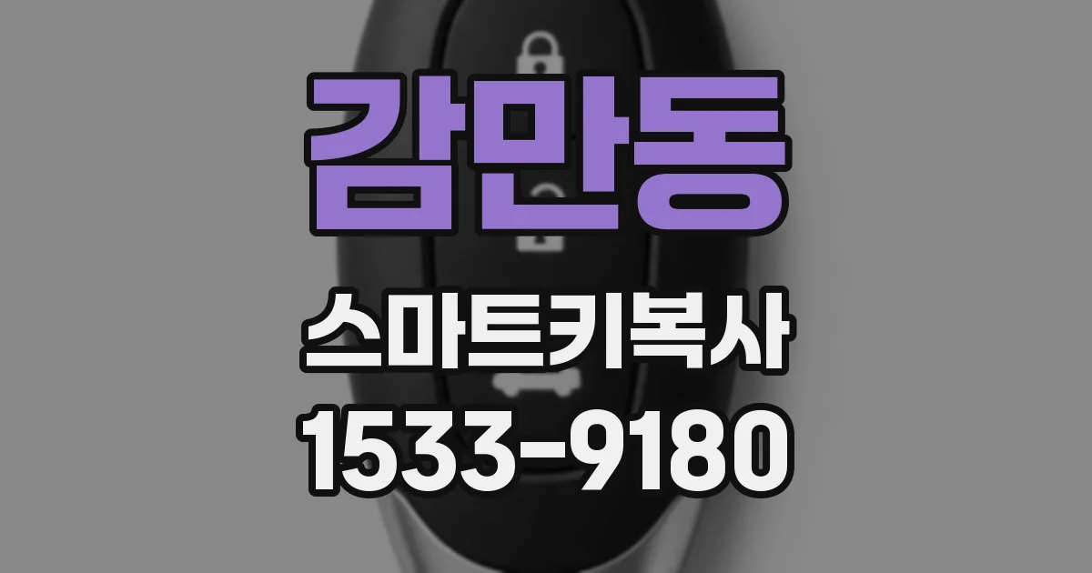 감만동 스마트키복사