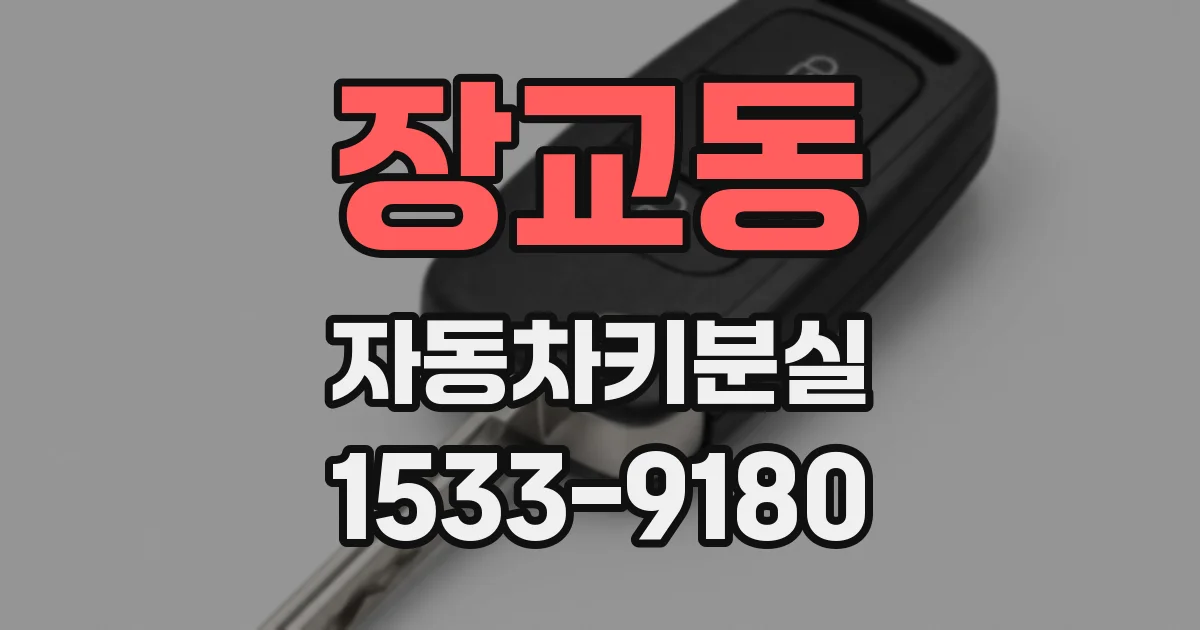 장교동 자동차키분실
