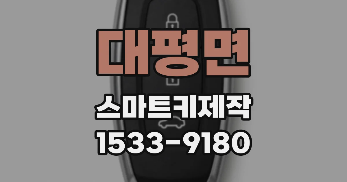 대평면 스마트키제작