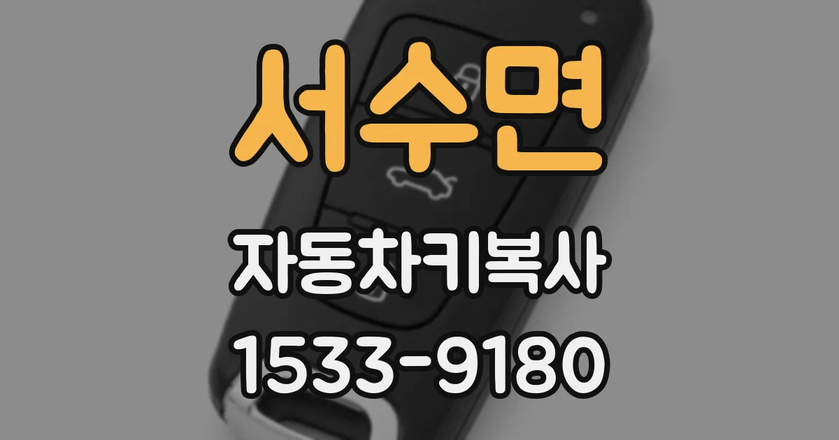서수면 자동차키복사