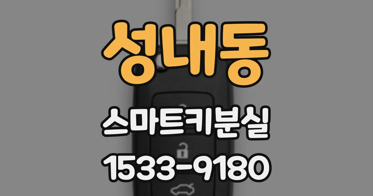 성내동 스마트키분실