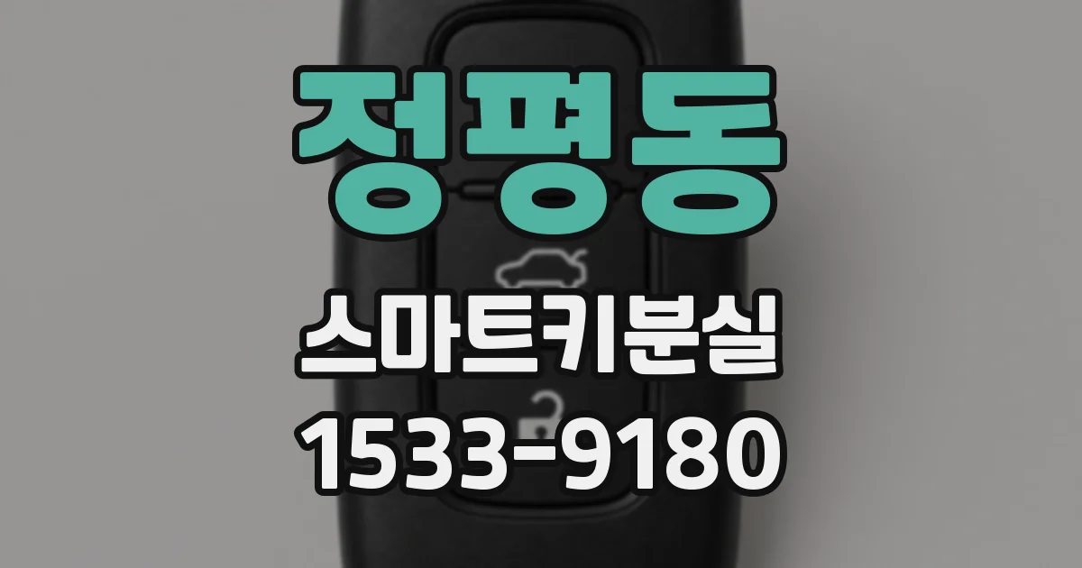 정평동 스마트키분실