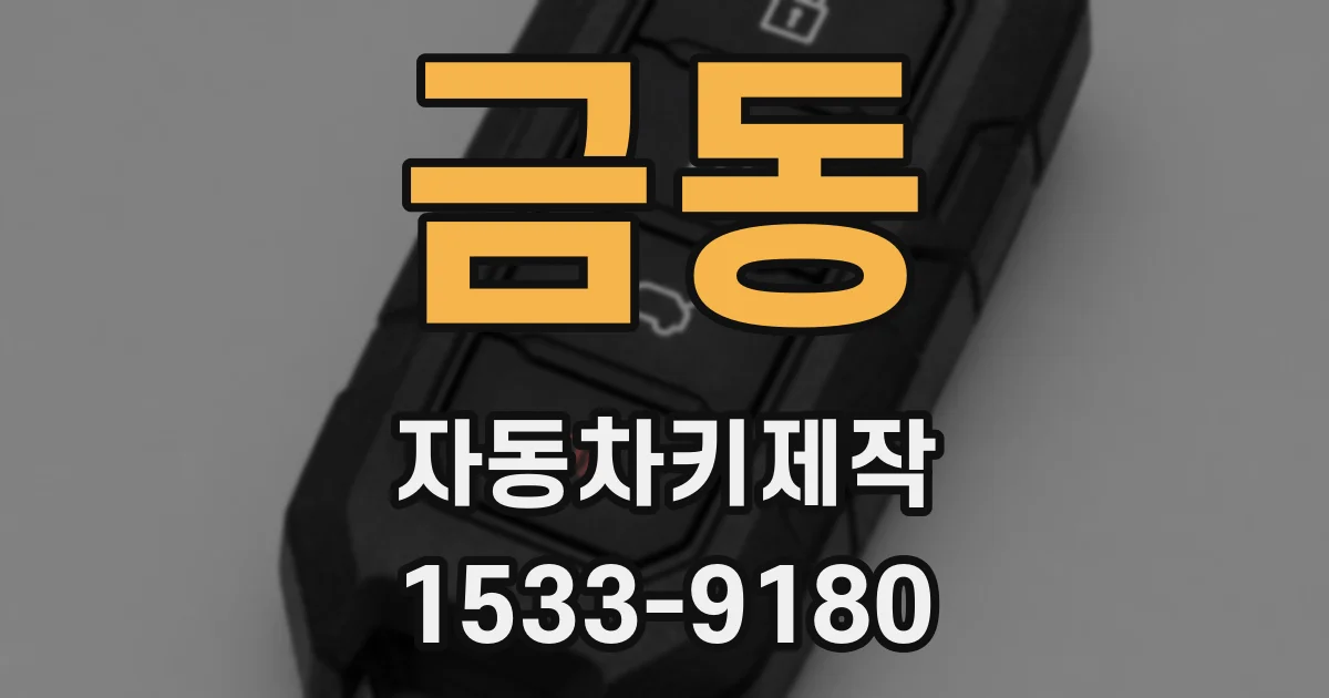 금동 자동차키제작