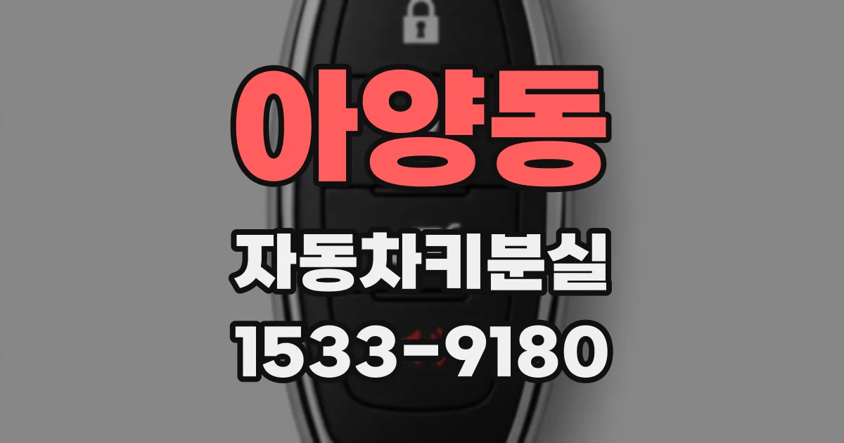 아양동 자동차키분실