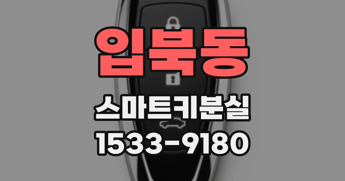 입북동 스마트키분실