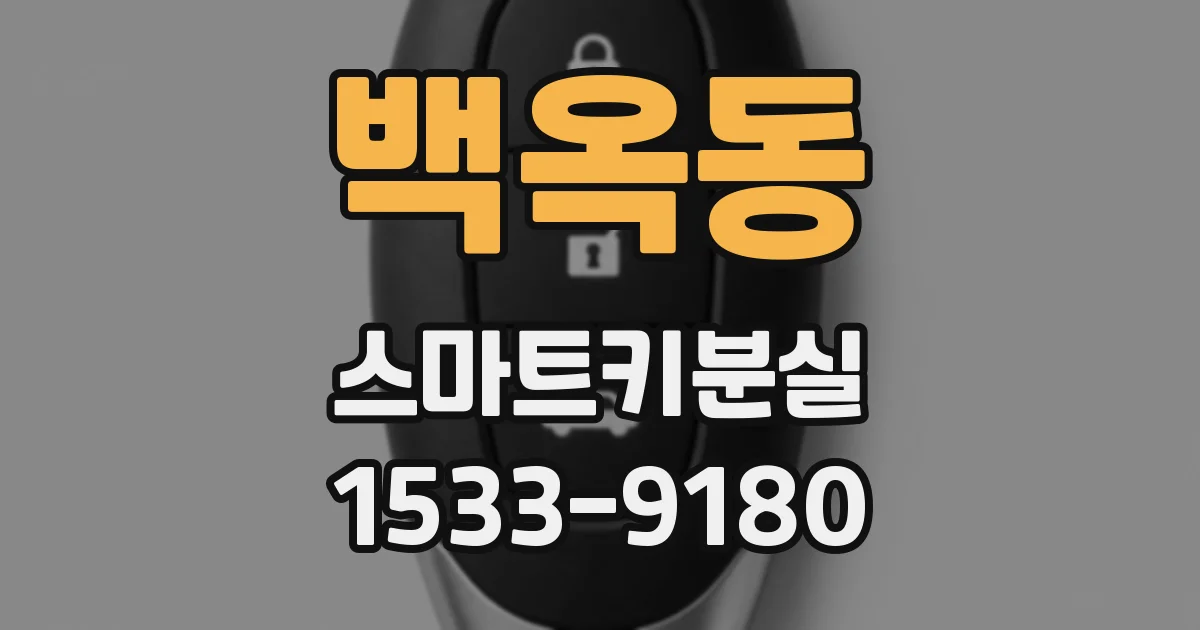 백옥동 스마트키분실