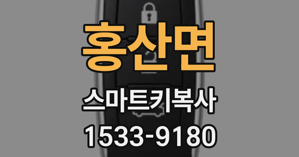 홍산면 스마트키복사