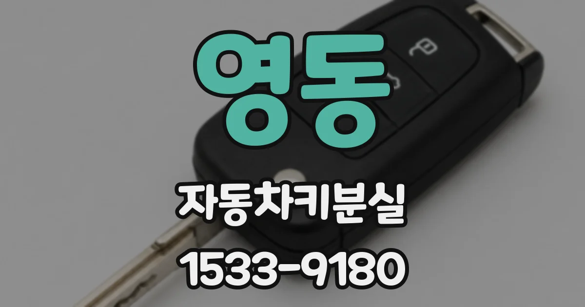 영동 자동차키분실