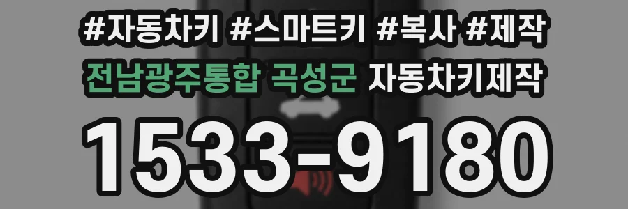 전남광주통합 곡성군 자동차키제작
