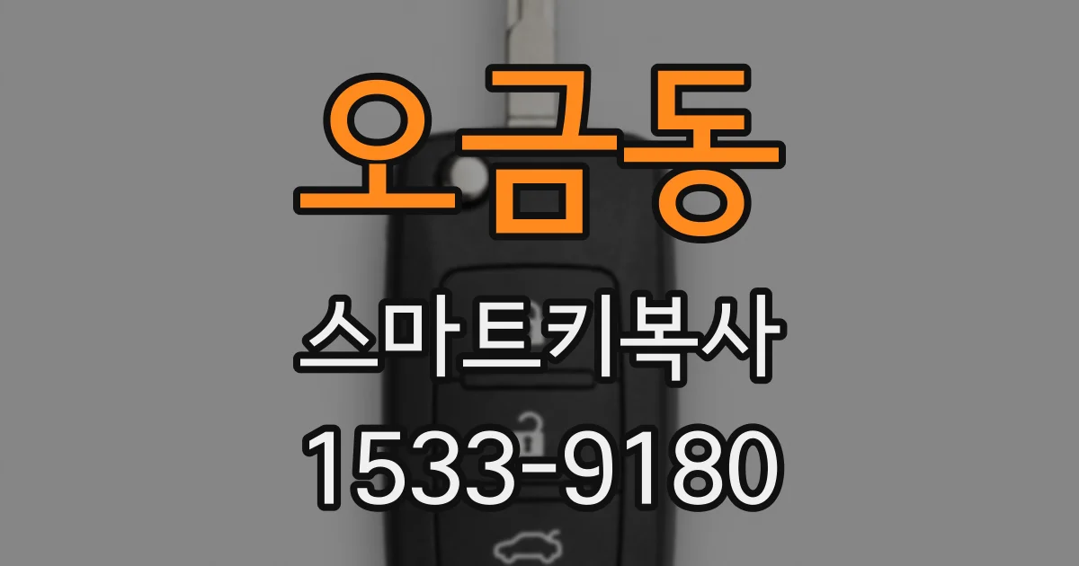 오금동 스마트키복사