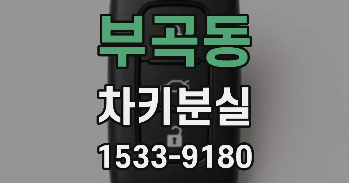 부곡동 차키분실