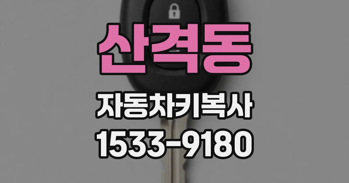 산격동 자동차키복사