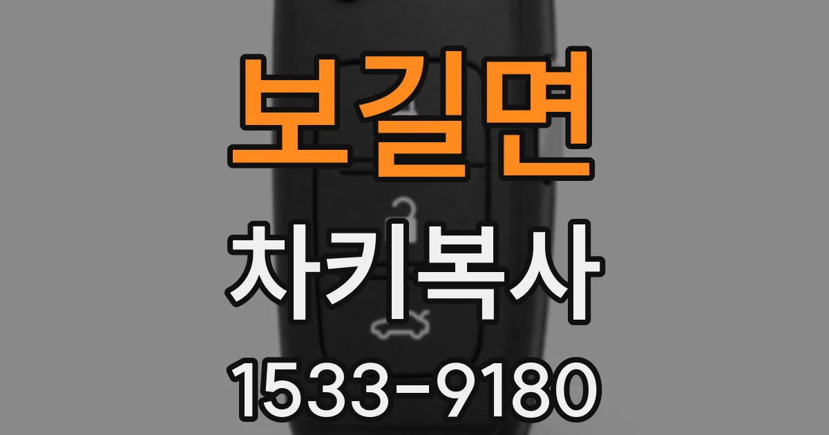 보길면 차키복사