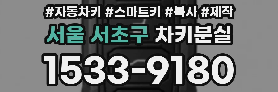 서울 서초구 차키분실