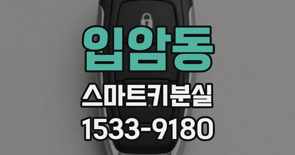 입암동 스마트키분실