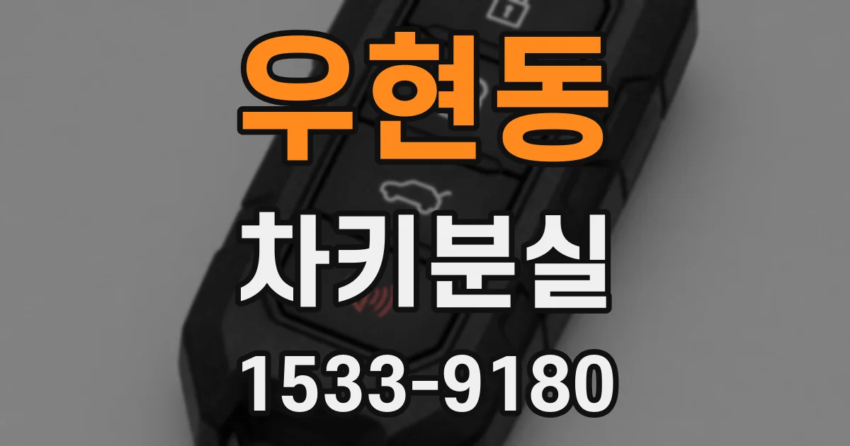 우현동 차키분실