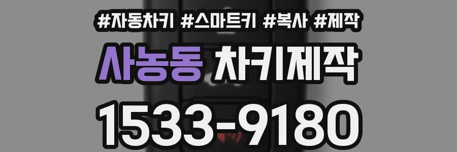 사농동 차키제작