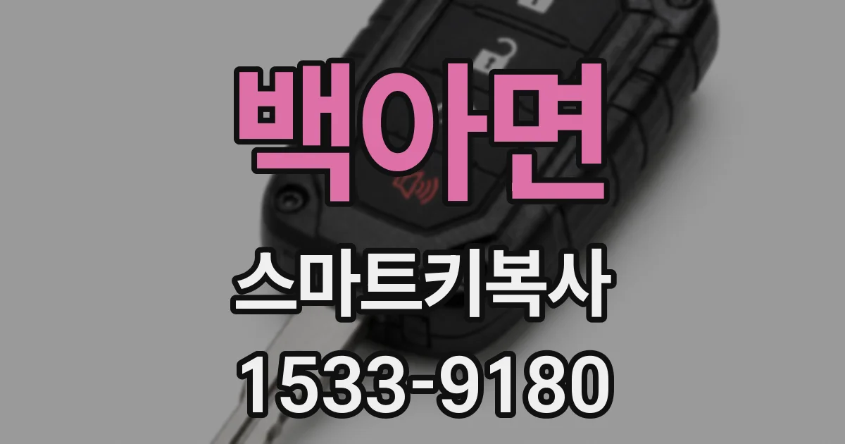 백아면 스마트키복사