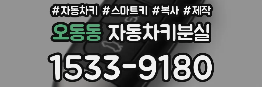 오동동 자동차키분실
