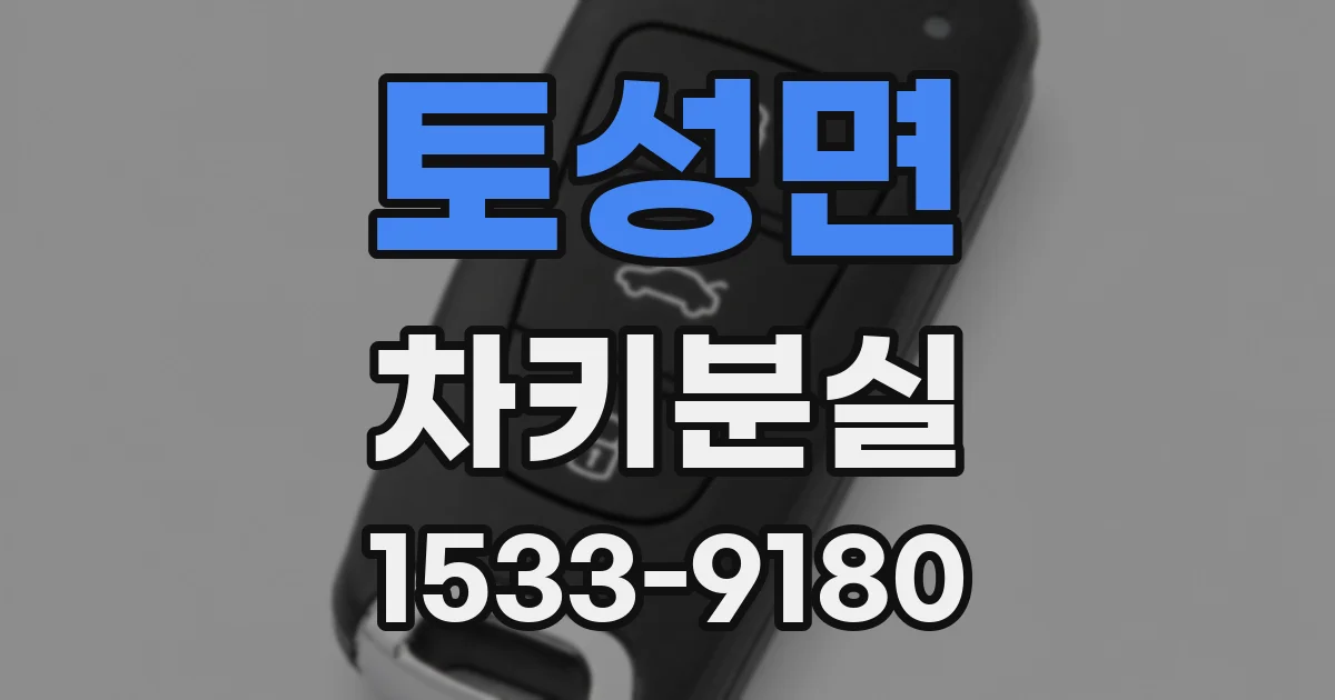 토성면 차키분실