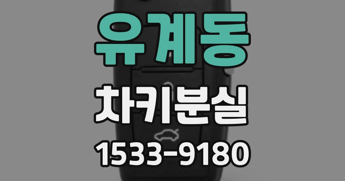 유계동 차키분실