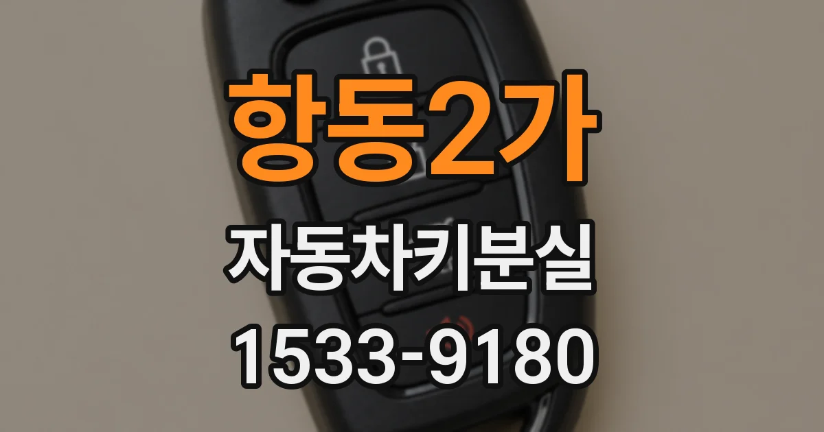 항동2가 자동차키분실