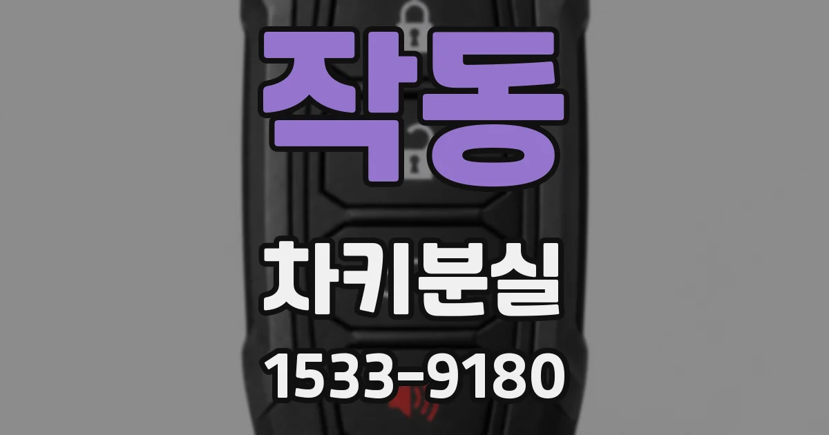 작동 차키분실