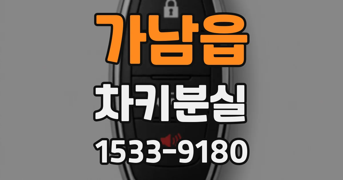 가남읍 차키분실