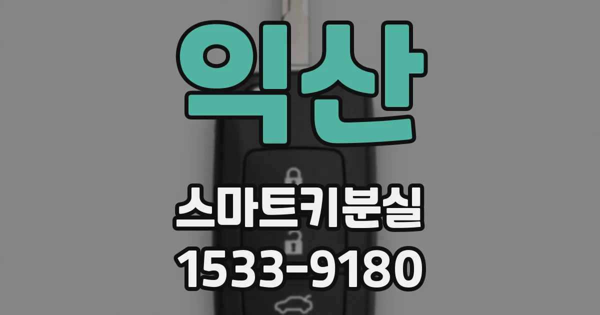 익산 스마트키분실
