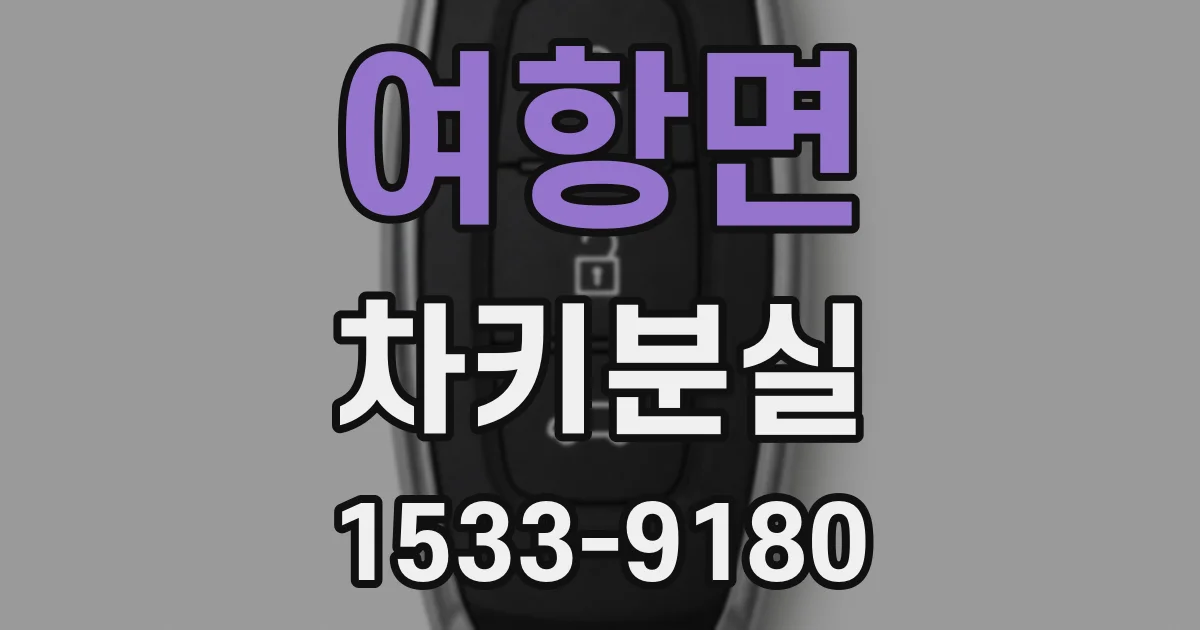 여항면 차키분실