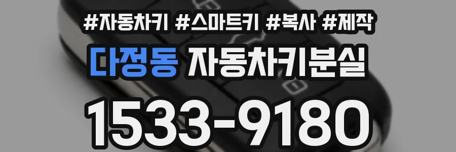 다정동 자동차키분실