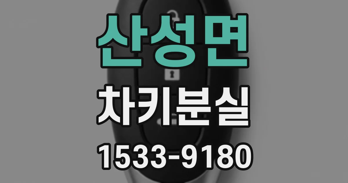 산성면 차키분실