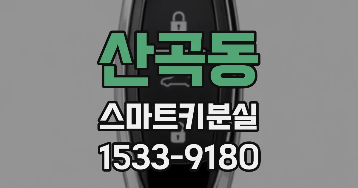 산곡동 스마트키분실