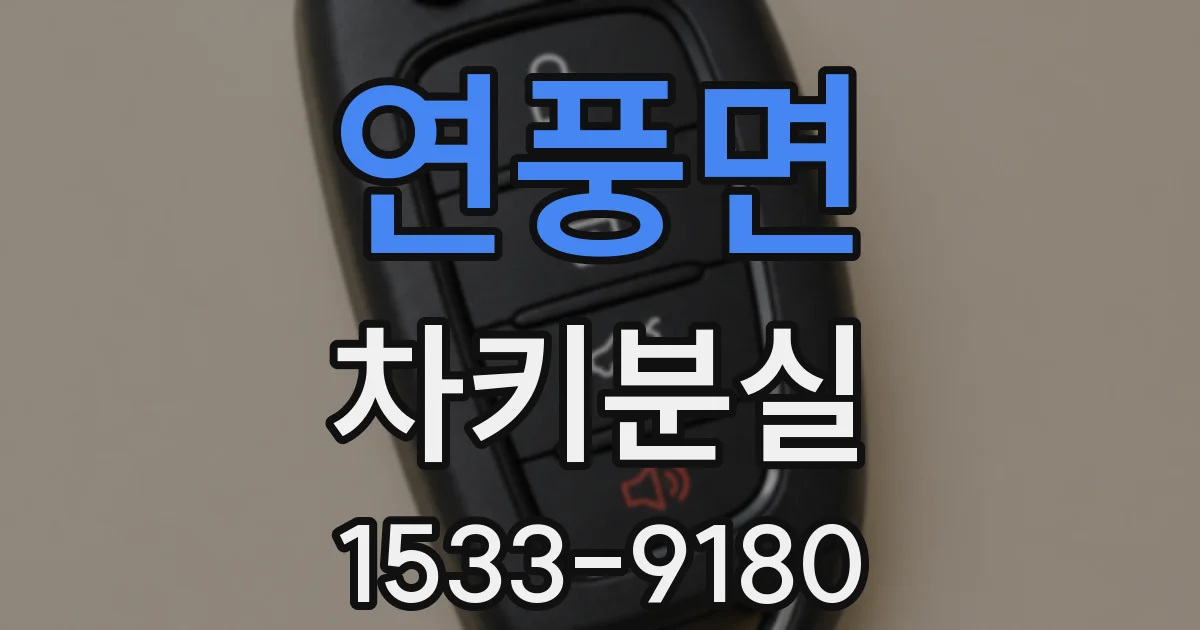 연풍면 차키분실