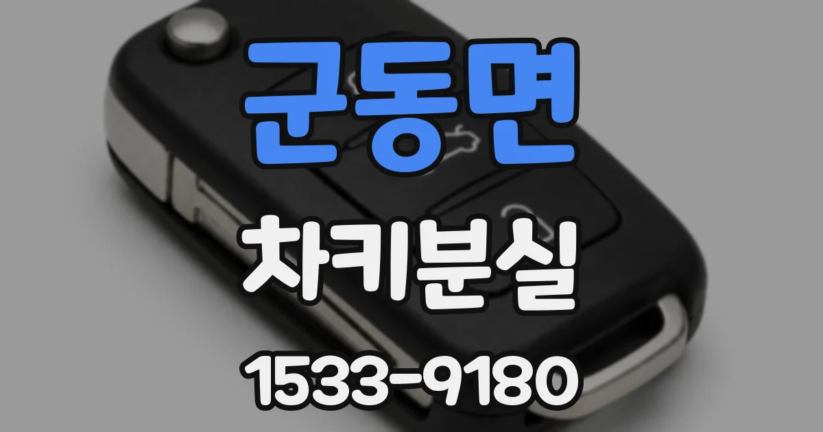 군동면 차키분실