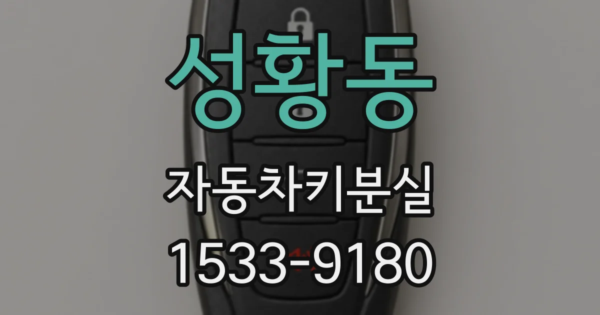 성황동 자동차키분실