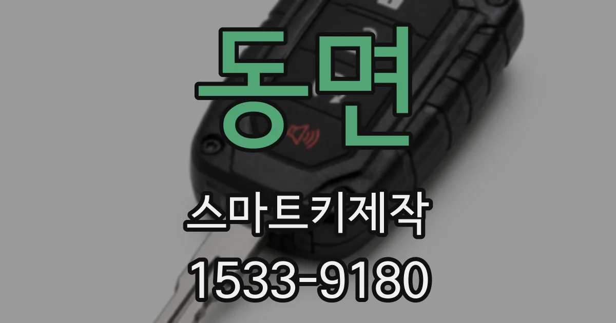 동면 스마트키제작