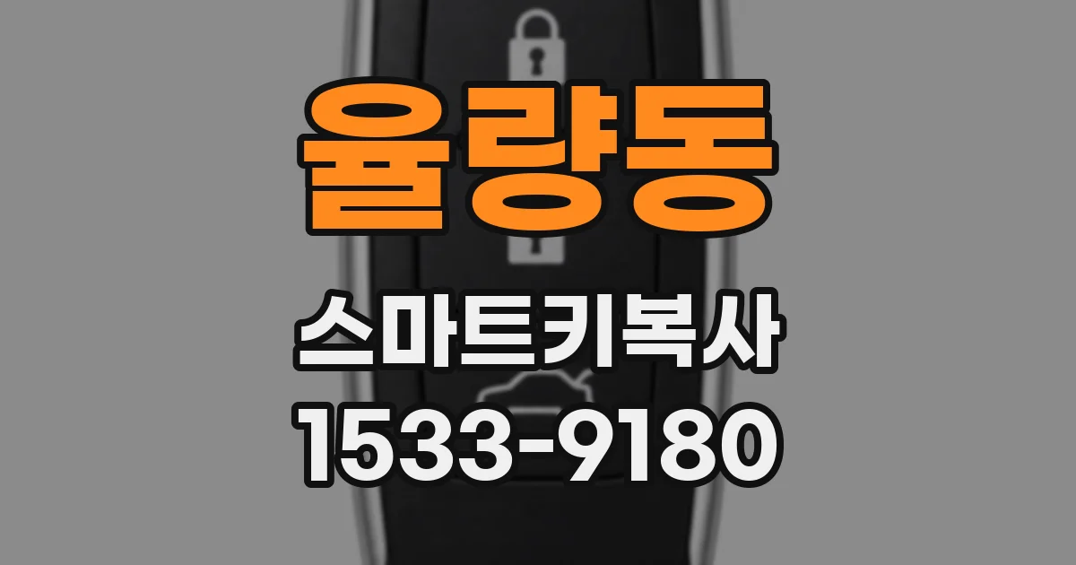 율량동 스마트키복사