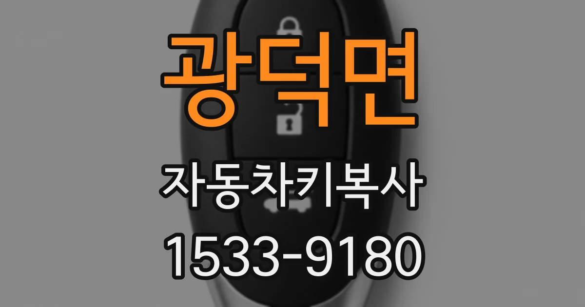 광덕면 자동차키복사