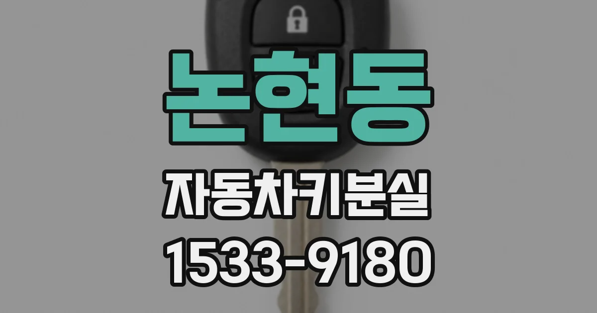 논현동 자동차키분실