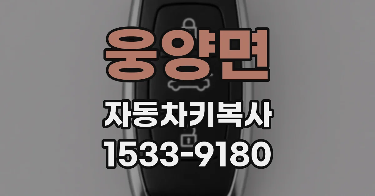 웅양면 자동차키복사