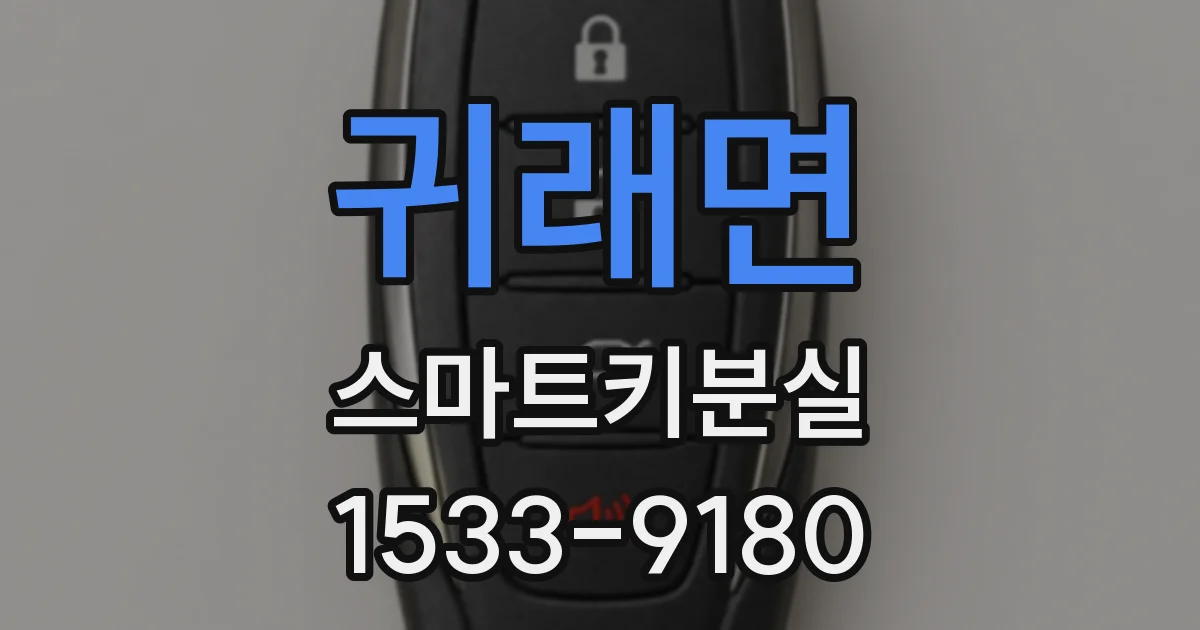 귀래면 스마트키분실