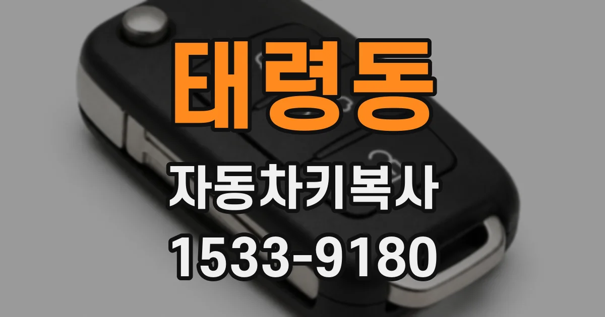태령동 자동차키복사
