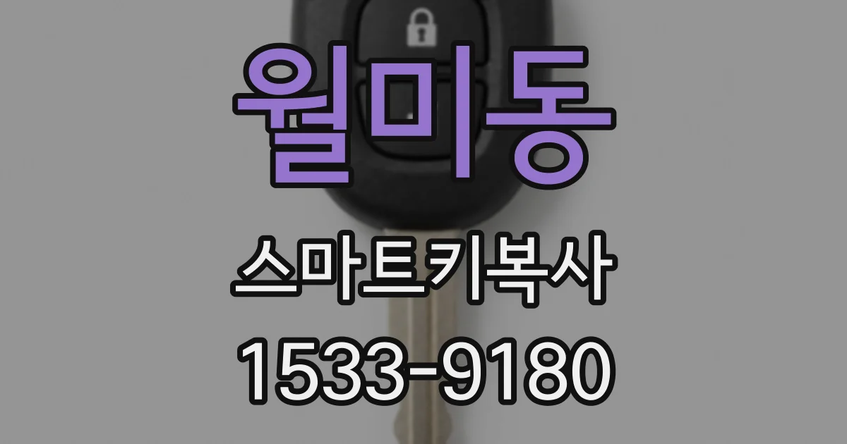 월미동 스마트키복사